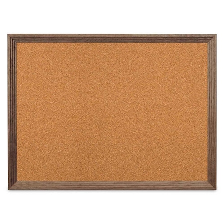 United Visual Products Board, 48x36, Walnut/Black UV703DEFAB-WALNUT-BLKPORC-AMETHY